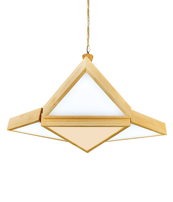 크로빈 4등 우드 거실전등 펜던트조명 120W