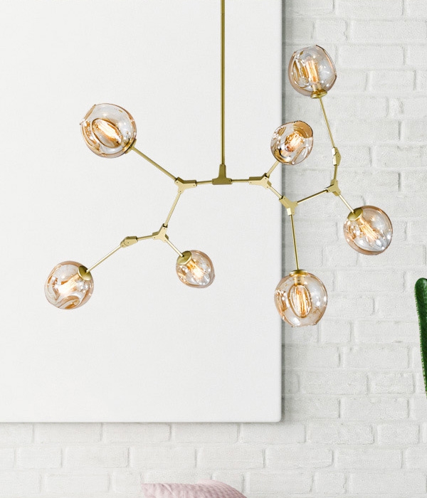 휘닉스 7등 LED조명, 인테리어조명 (골드)