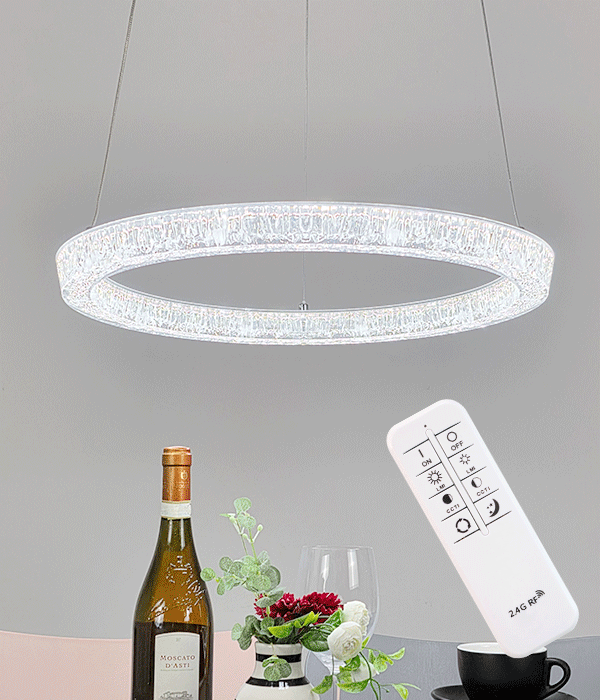 엔지아 리모컨 크리스탈 펜던트 1단36W 2단60W