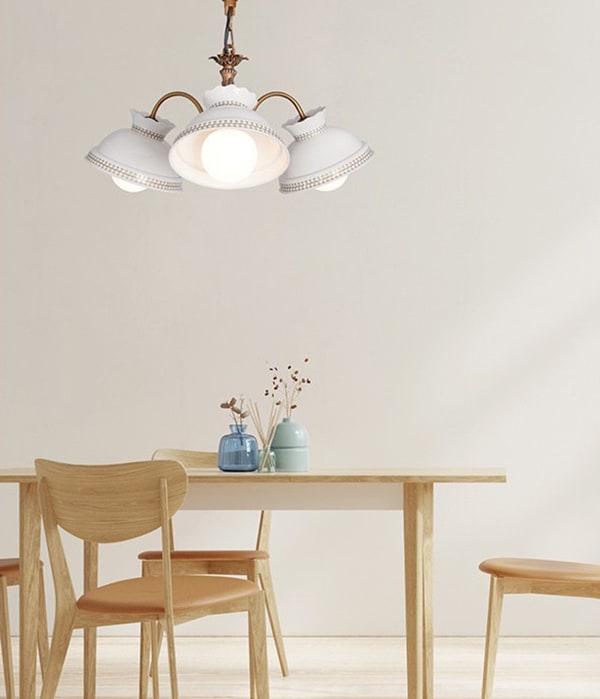 티아라 3등 도자기 가지형 직부 펜던트전등 식탁등 방등